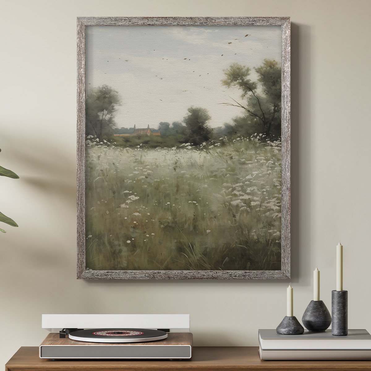 Winston Porter Vintage Landscape XII Framed Print - Solid Wood